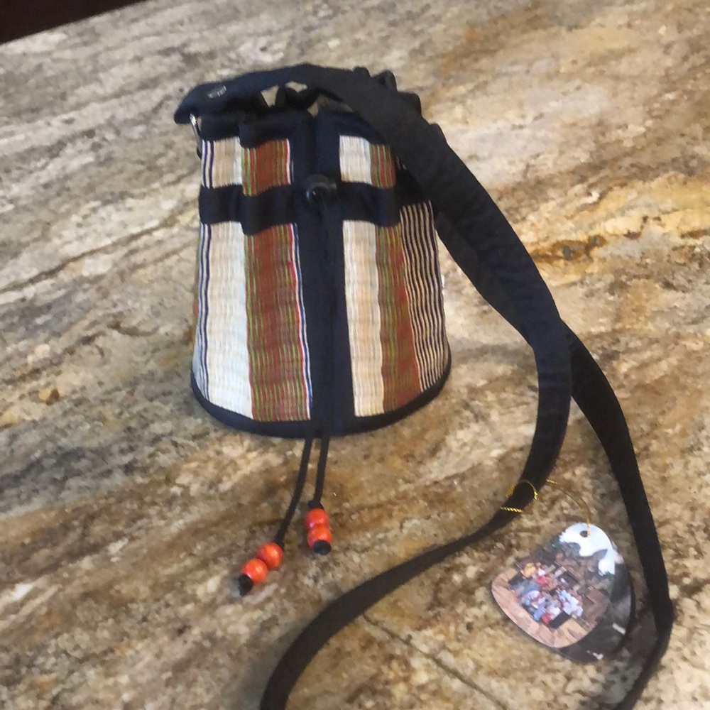 NWT Saraye Handwoven crossbody grass bag